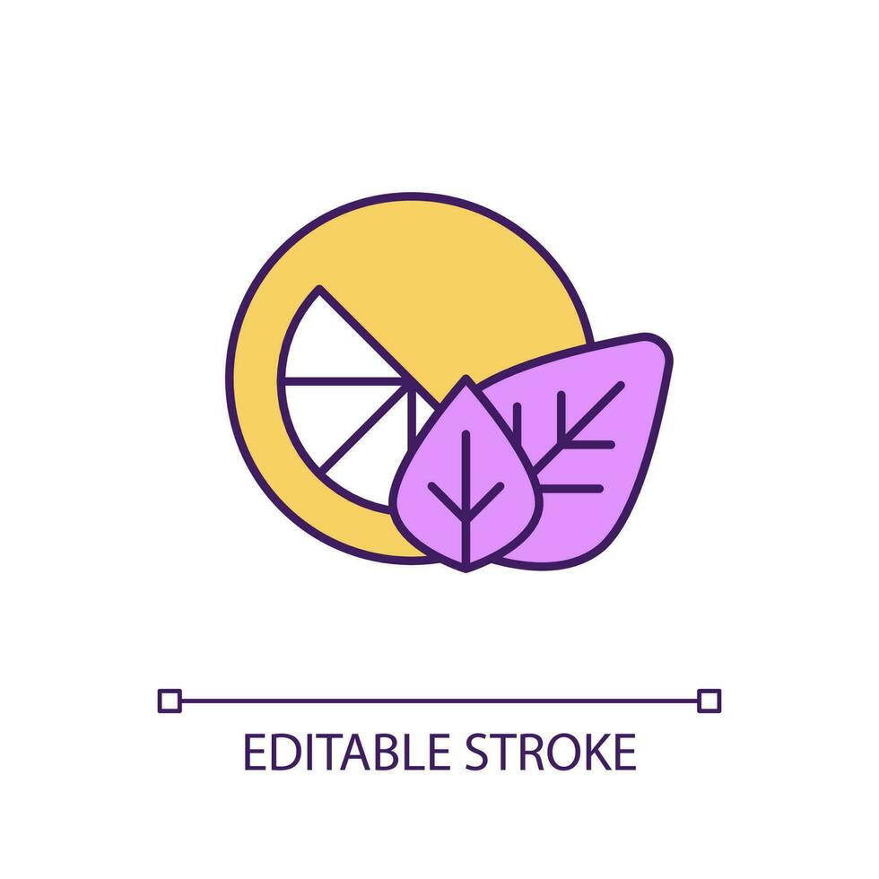 Eco-friendly brand RGB color icon. Environmentally friendly company. Sustainable product development. Isolated vector illustration. Simple filled line drawing. Editable stroke