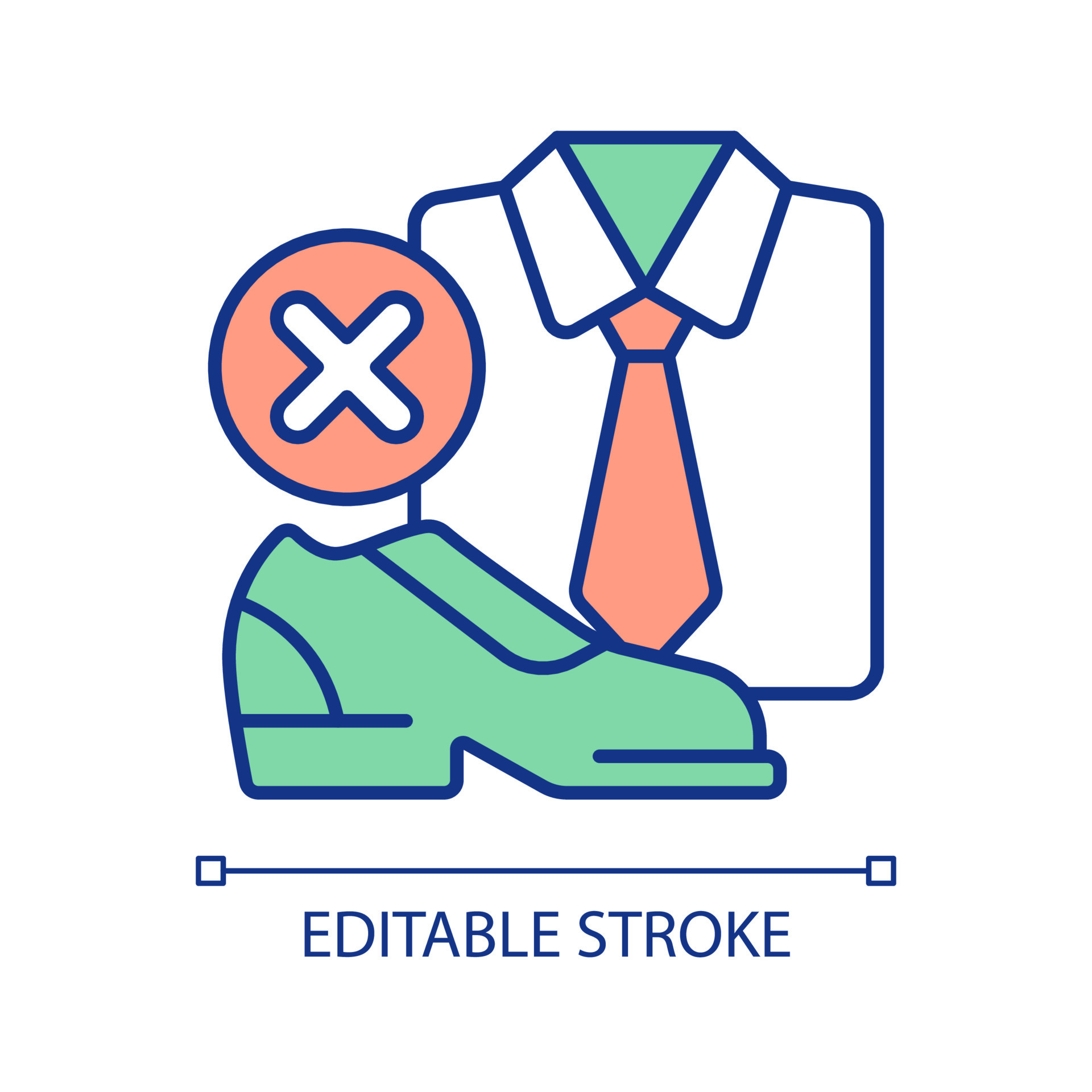 No dress code requirements RGB color icon. Casual look. Relaxed outfit