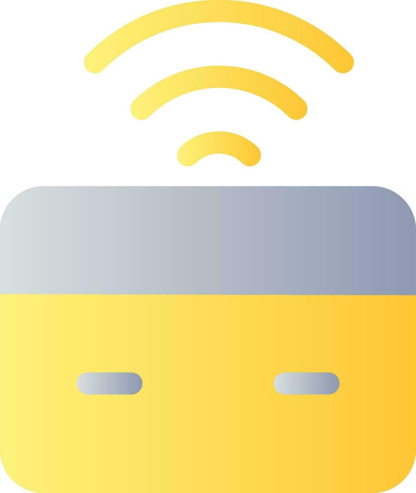 Wireless transfer money flat gradient color ui icon. Transmit cash electronically. Online marketplace. Simple filled pictogram. GUI, UX design for mobile application. Vector isolated RGB illustration