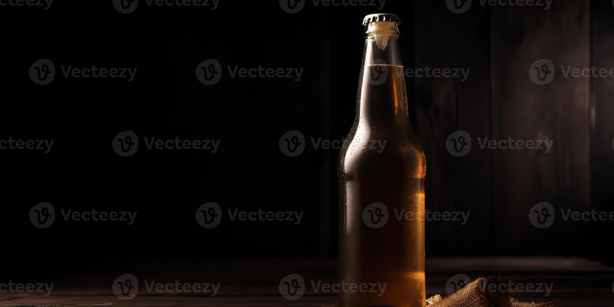 ai generativo. ai generado. macro Disparo foto de cerveza burlarse de arriba escena antecedentes. lata ser usado para márketing o gráfico diseño. gráfico Arte