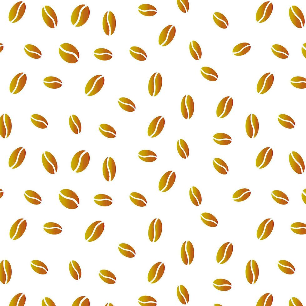 Coffee beans seamless pattern vector background