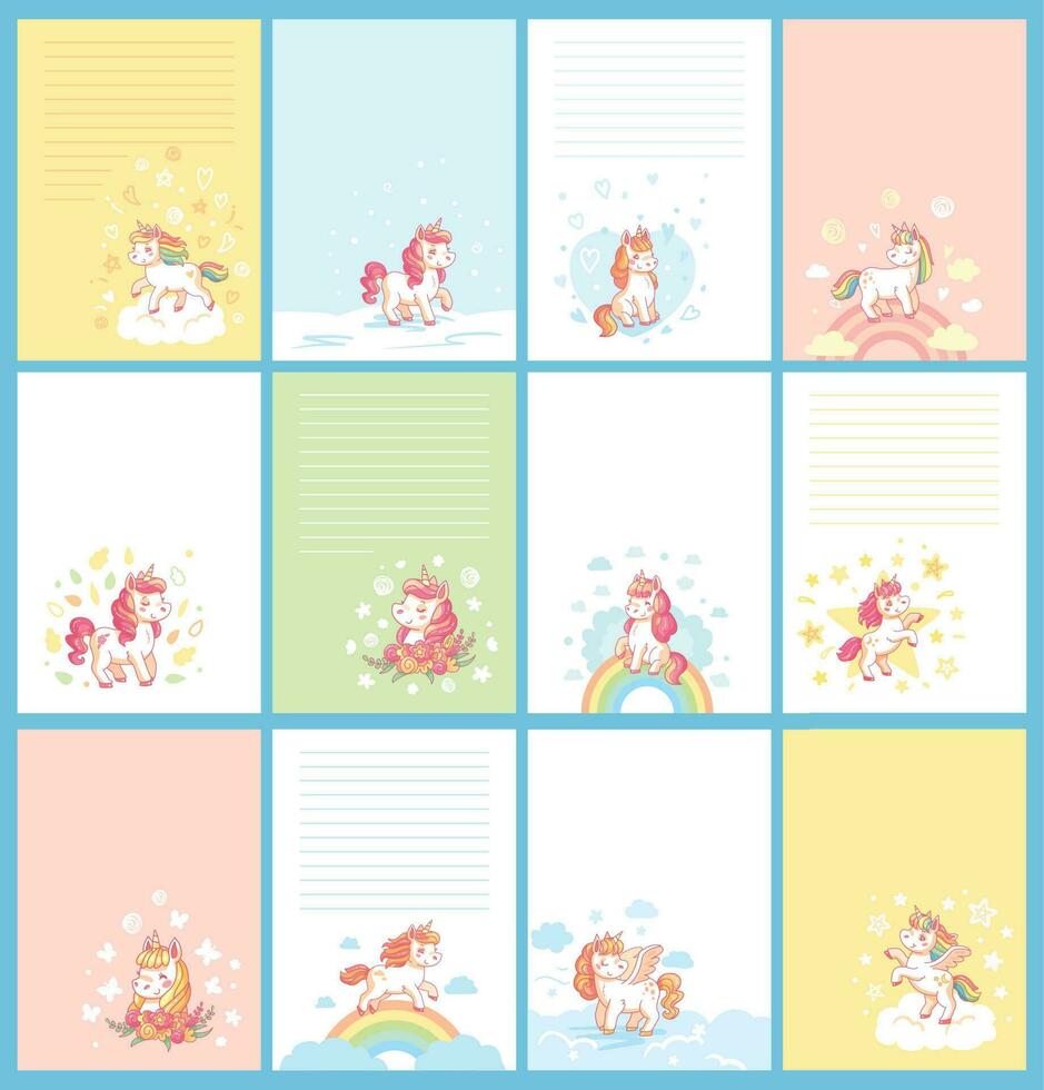 Little Girl Illustration Diary Clip Art Set