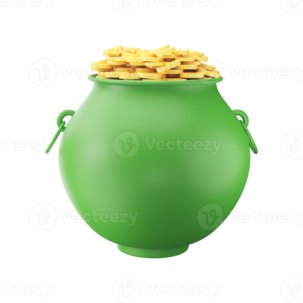 3D Render of Treasure Pot. png