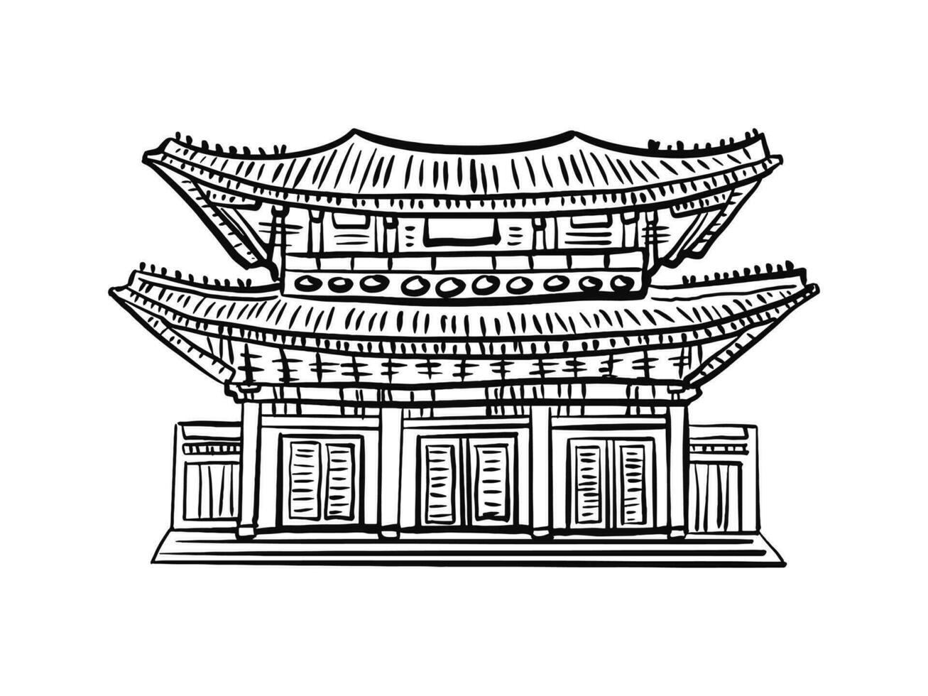 Korea landmark for traveling Illustration vector