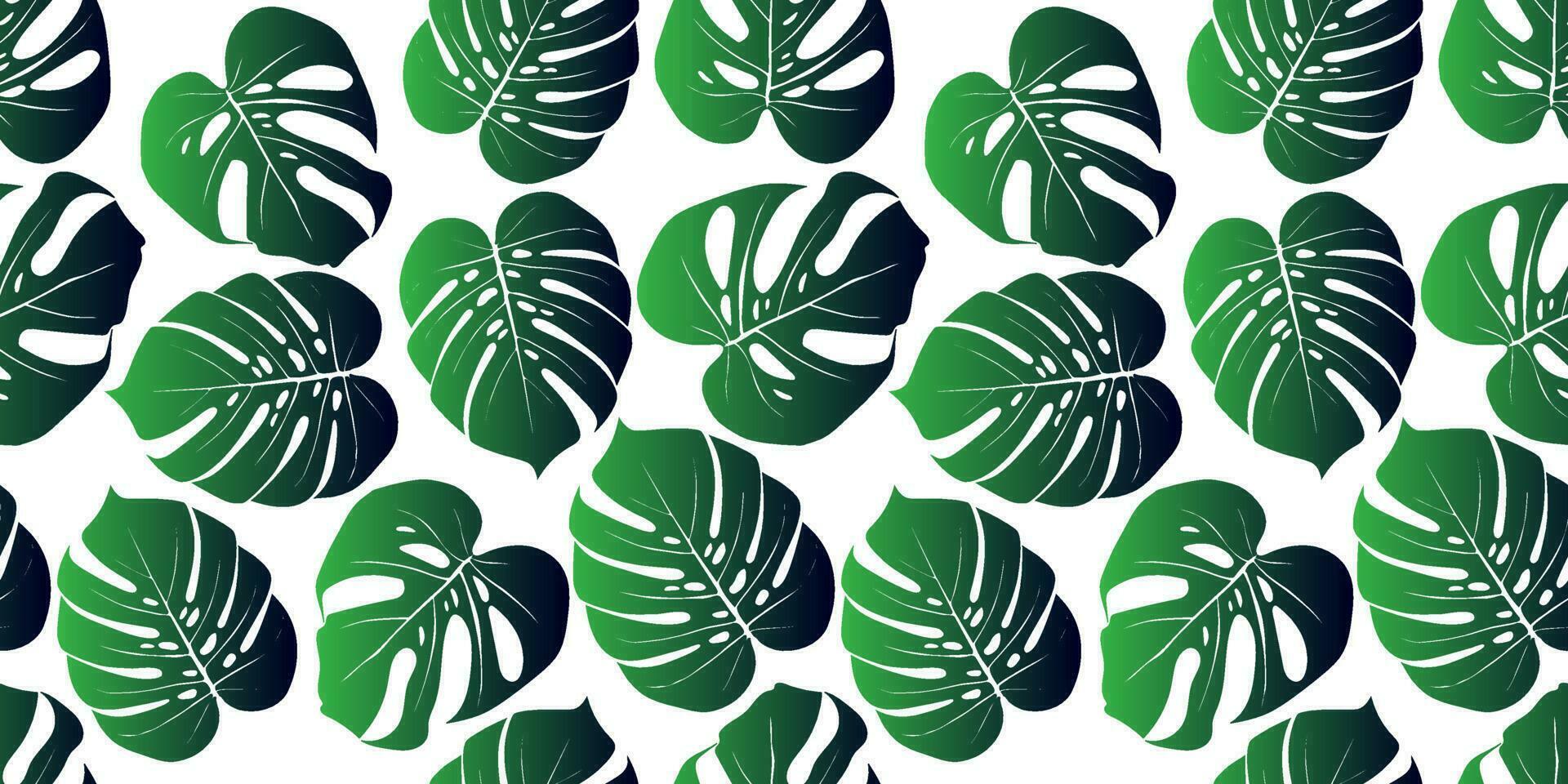 Tropical background with monstera leaves. Seamless floral exotic hawaiian pattern. Jungle  palm wallpaper. vector