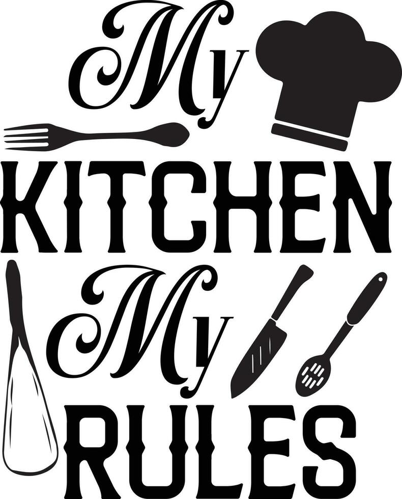 Kitchen Quotes Design vector