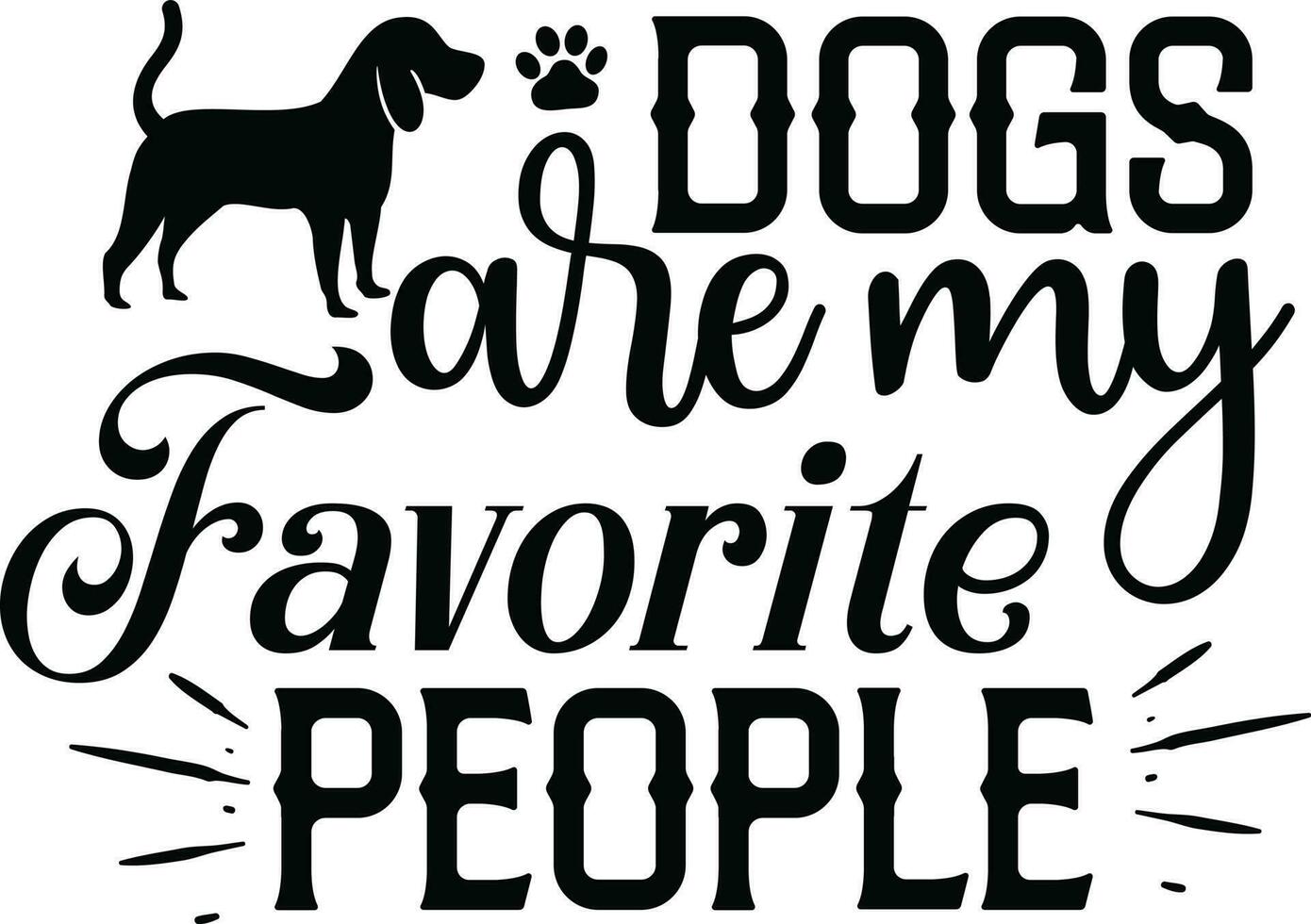 Dog Quotes Design vector