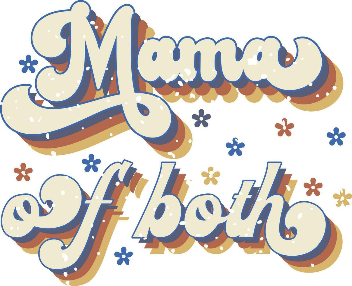 Retro Mama Design vector