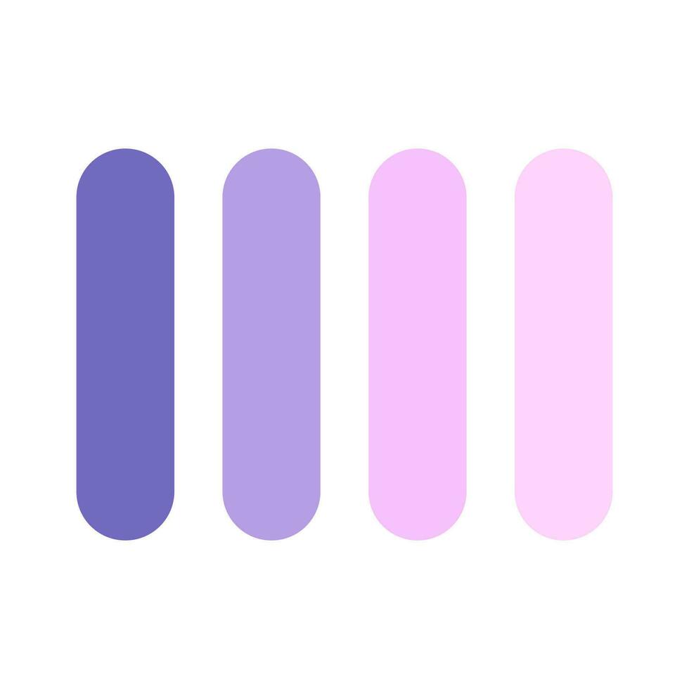 aestethic purple color palette. amazing color set.purple color schemes. vector