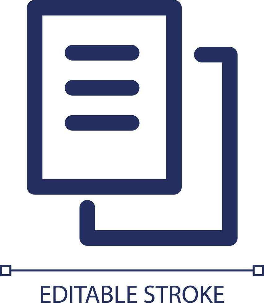 Delivery documents RGB color ui icon. Cargo invoice copy. Shipping service. Simple line element. GUI, UX design for mobile app. Vector isolated pictogram. Editable stroke