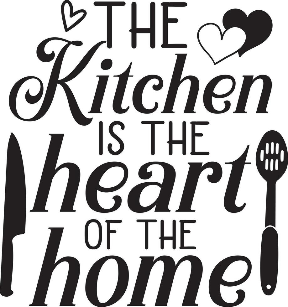 Kitchen Quotes Design vector