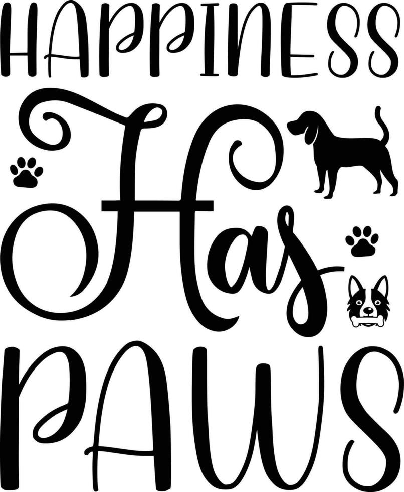 Dog Quotes Design vector