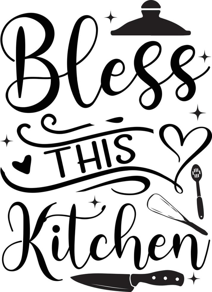 Kitchen Quotes Design vector
