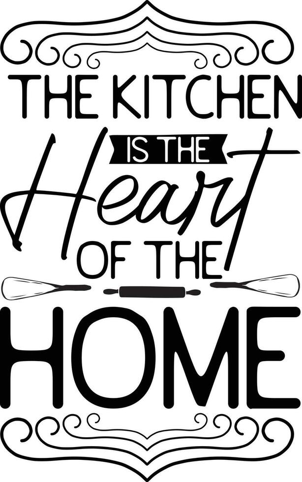 Kitchen Quotes Design vector