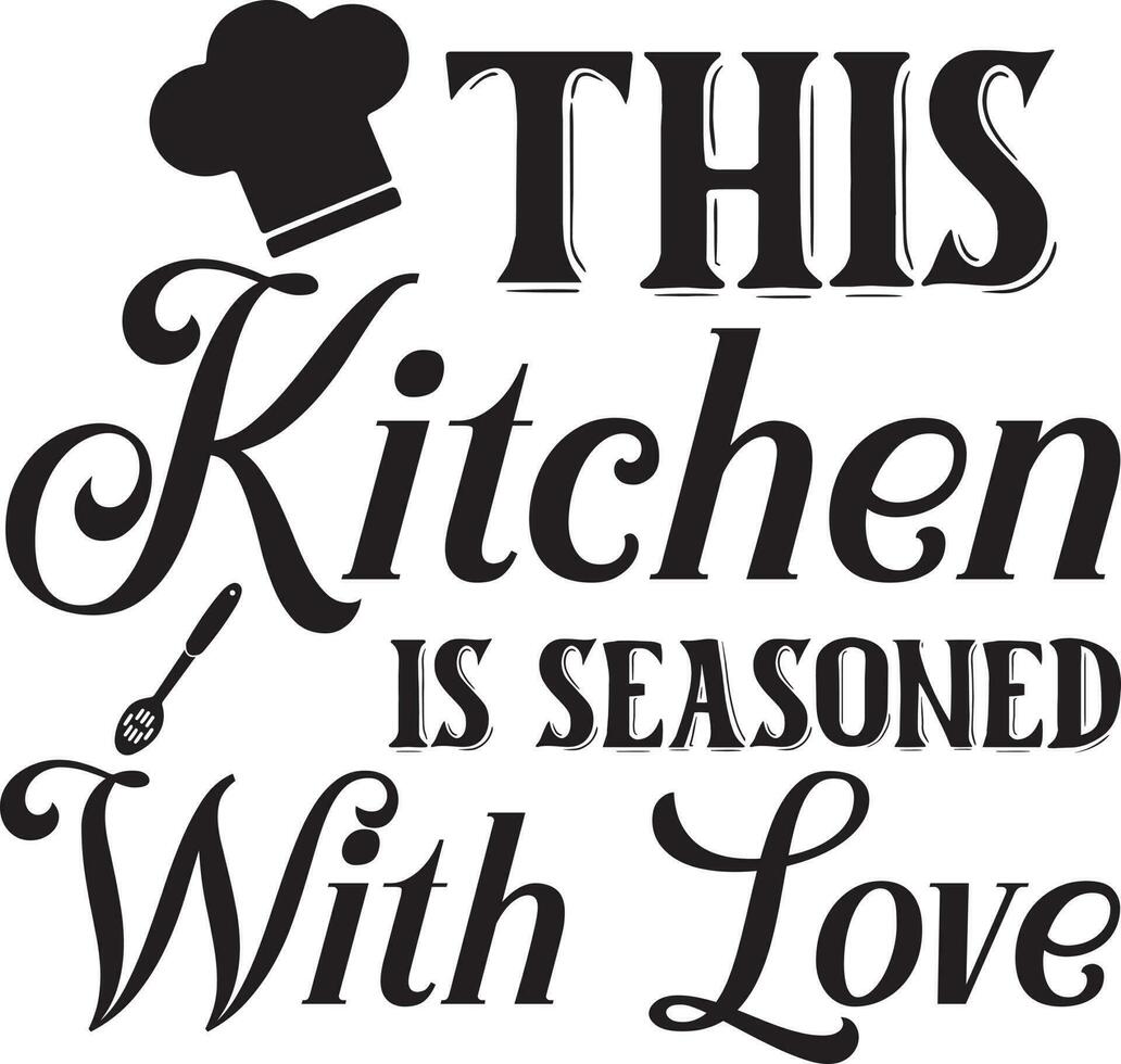 Kitchen Quotes Design vector