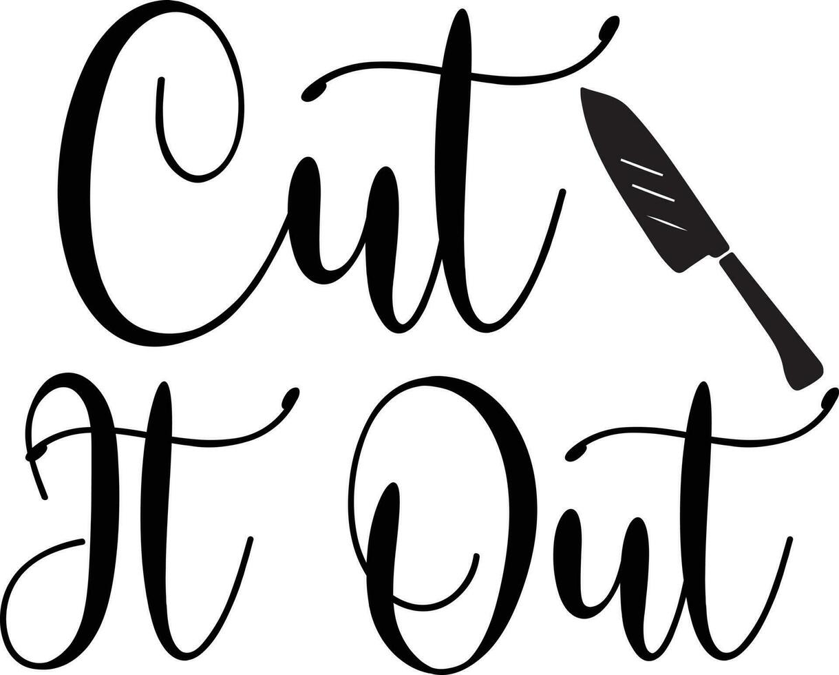 Kitchen Quotes Design vector