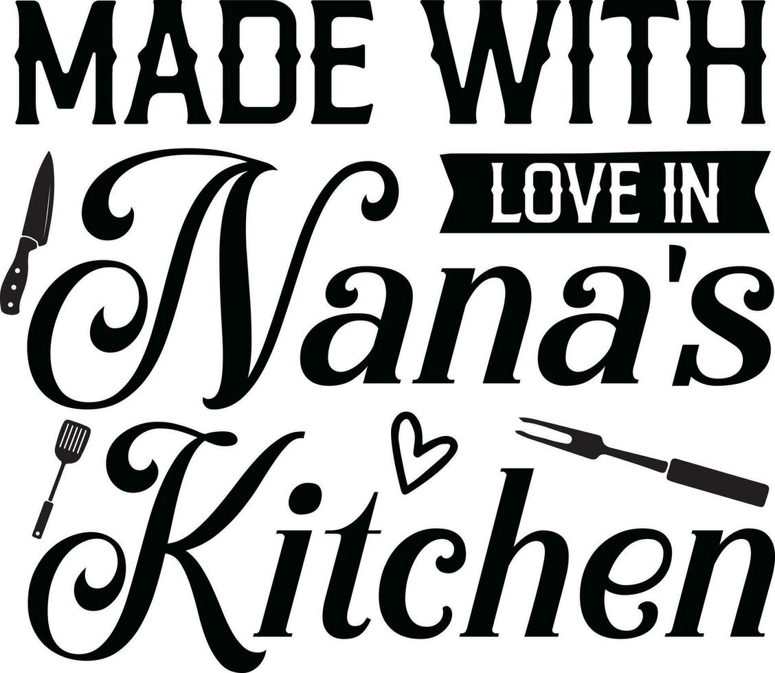 Kitchen Quotes Design vector