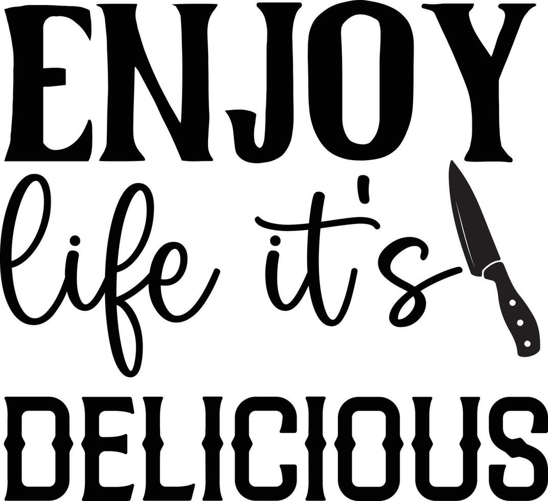Kitchen Quotes Design vector