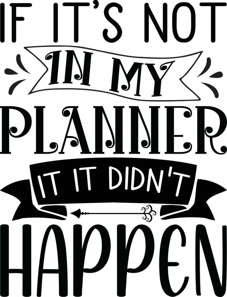 Planner Life Design vector