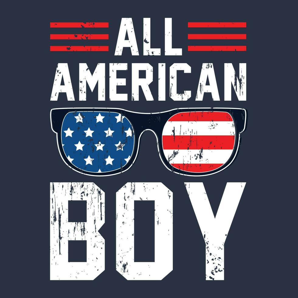 4th of July gift T-Shirt vector