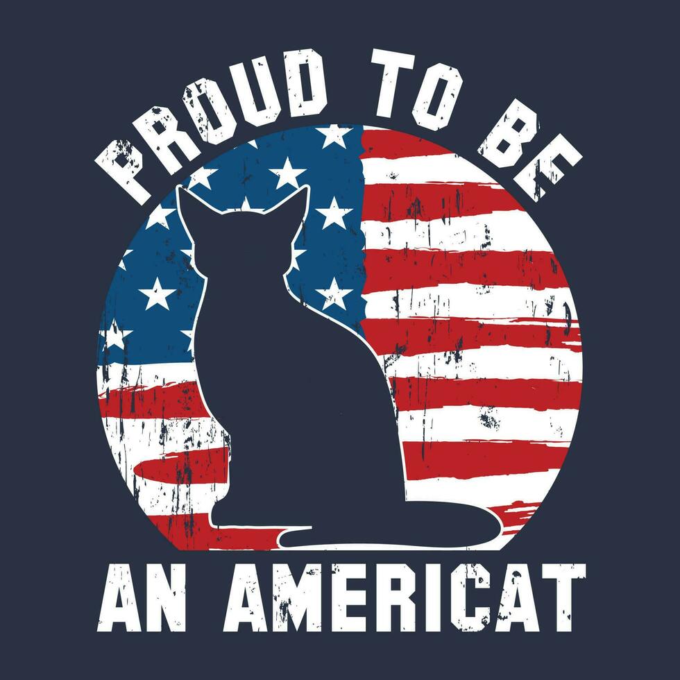 4th of july cat tee shirts