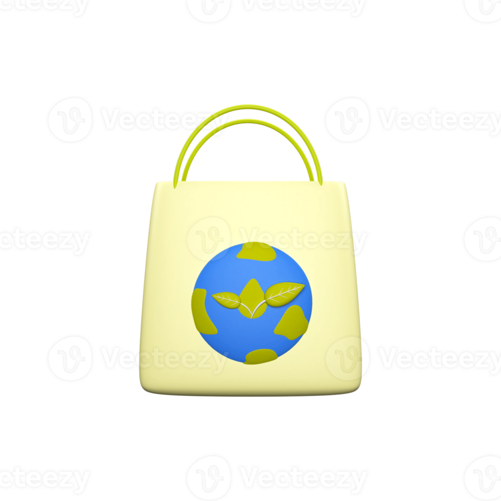 3D Rendering of Carry Bag Element. png