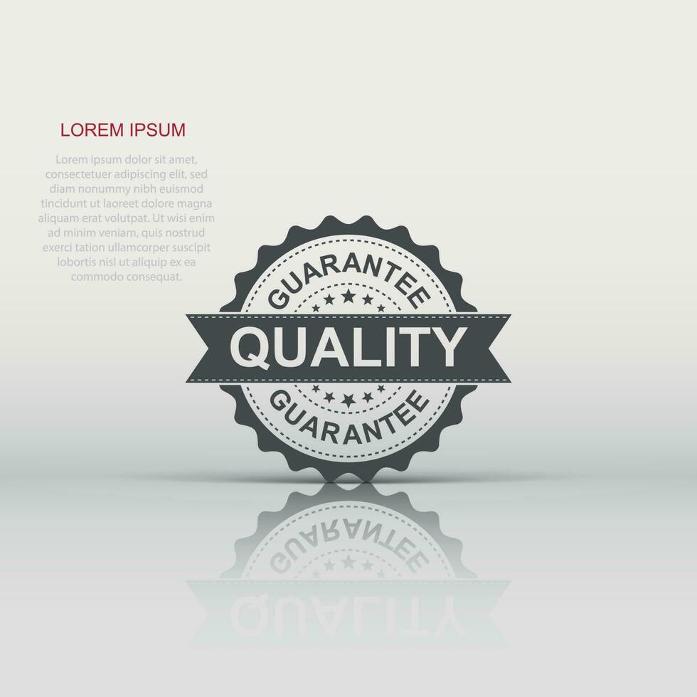 Guarantee grunge rubber stamp. Vector illustration on white background. Business concept quality stamp pictogram.
