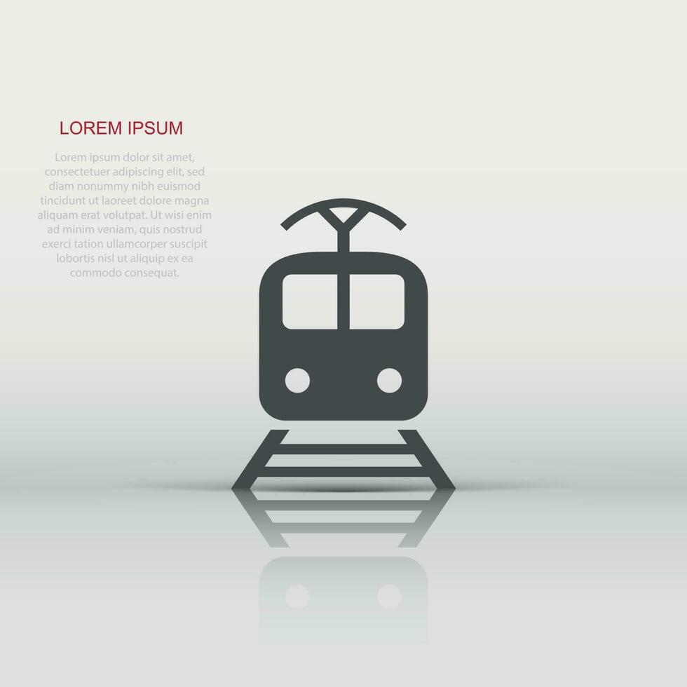 tren transporte icono. vector ilustración. negocio concepto tren pictograma.