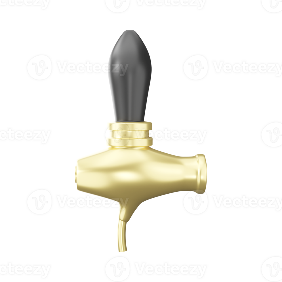 3D Rendering of Beer Faucet or Tap. png