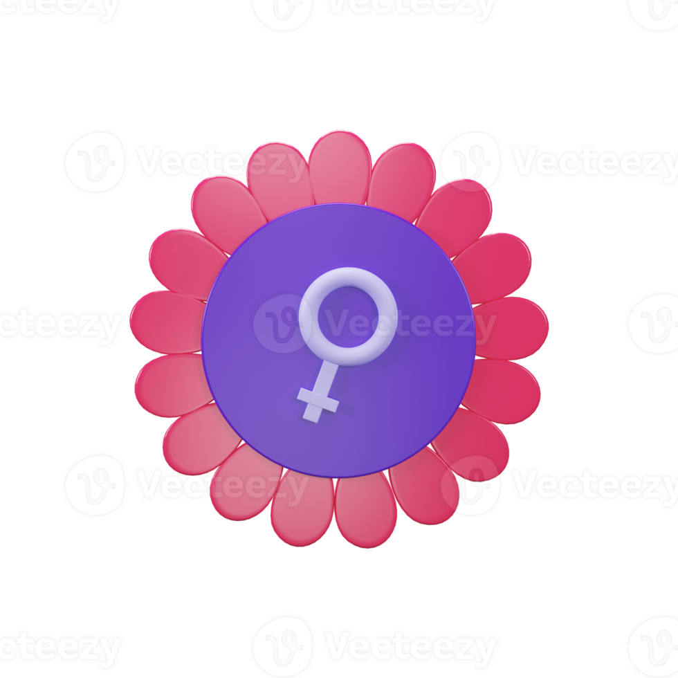 Flower With Venus Sign. png