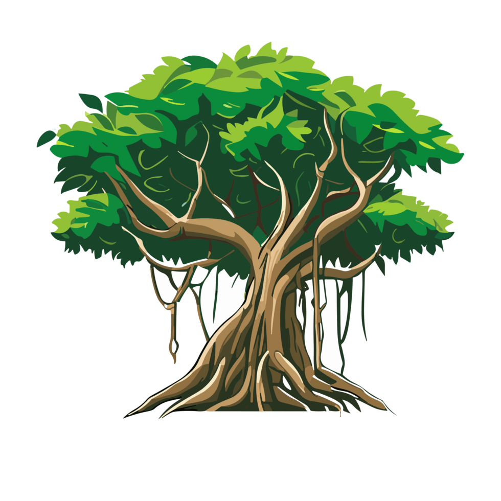 banyan boom icoon PNG clip art transparant achtergrond vrij