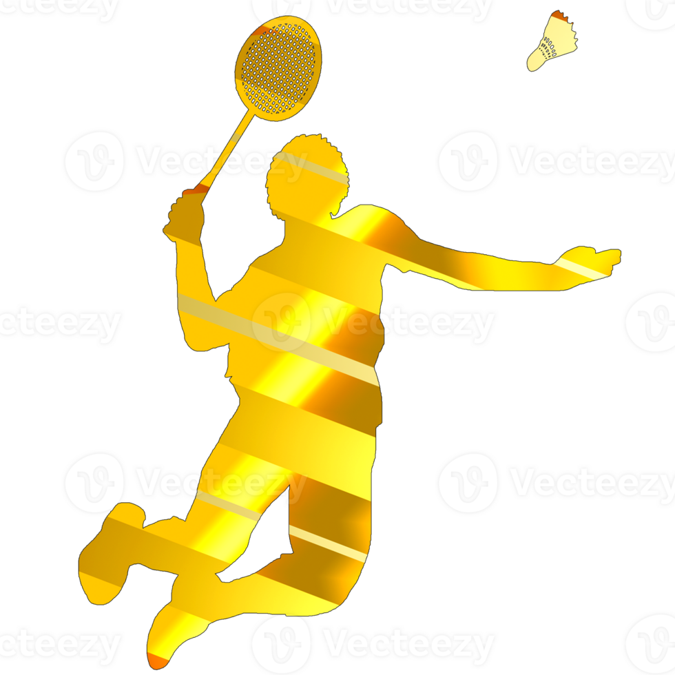 icon player badminton doing smash technique png