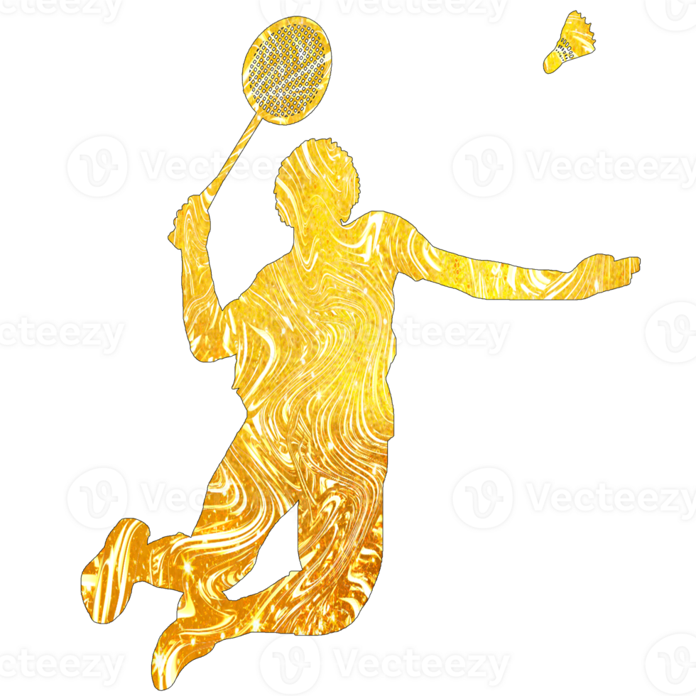 icon player badminton doing smash technique png