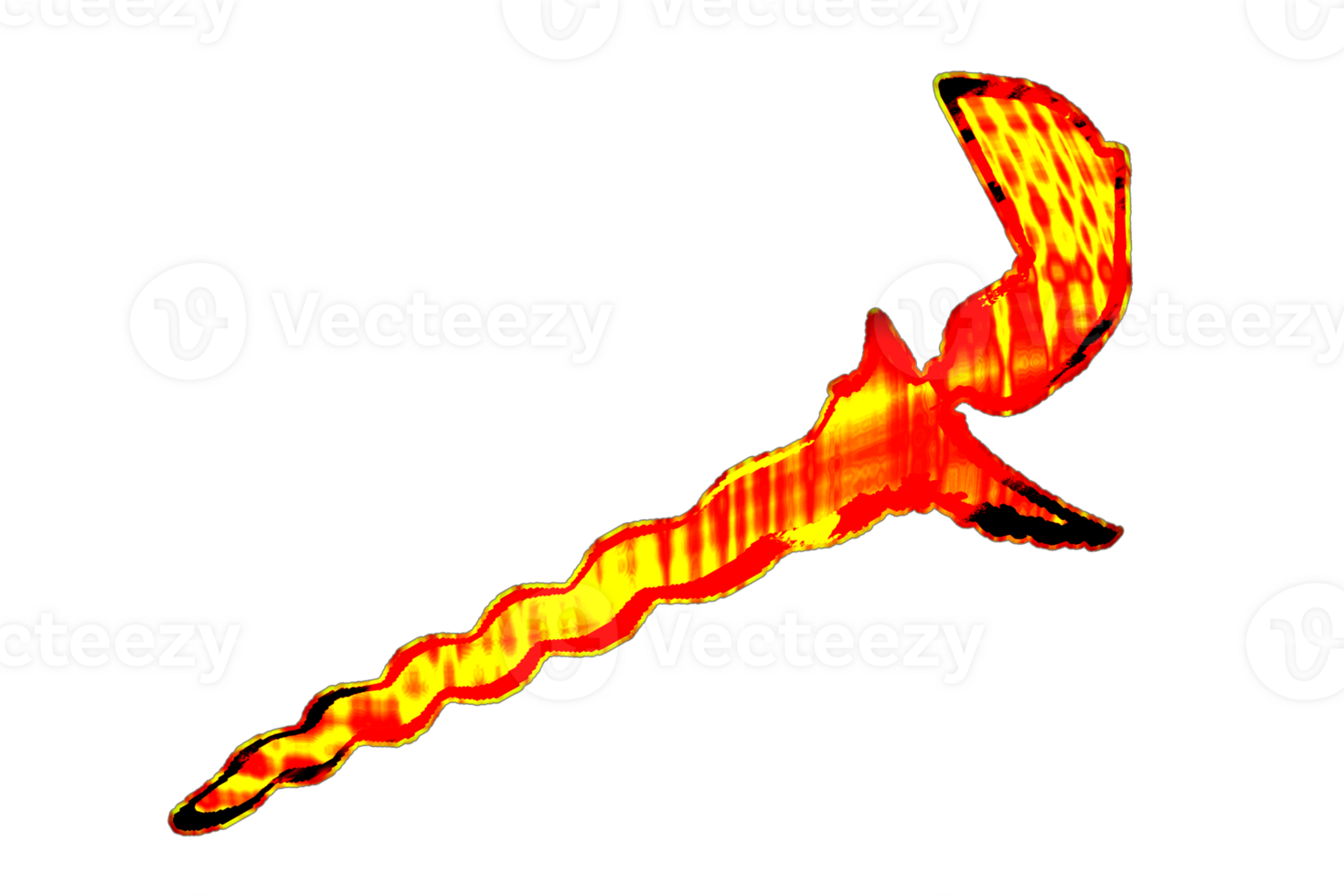 design symbol curve blade of Nusantara Malay traditional weapon png