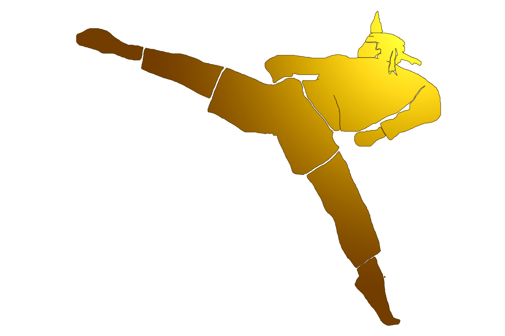 icon Nusantara warrior jump doing turning kick 23791156 PNG