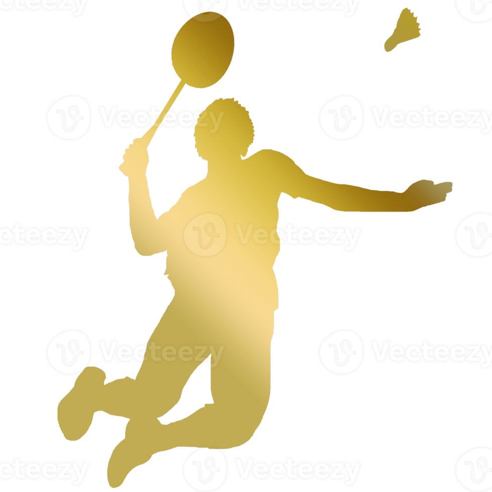 icon player badminton doing smash technique png