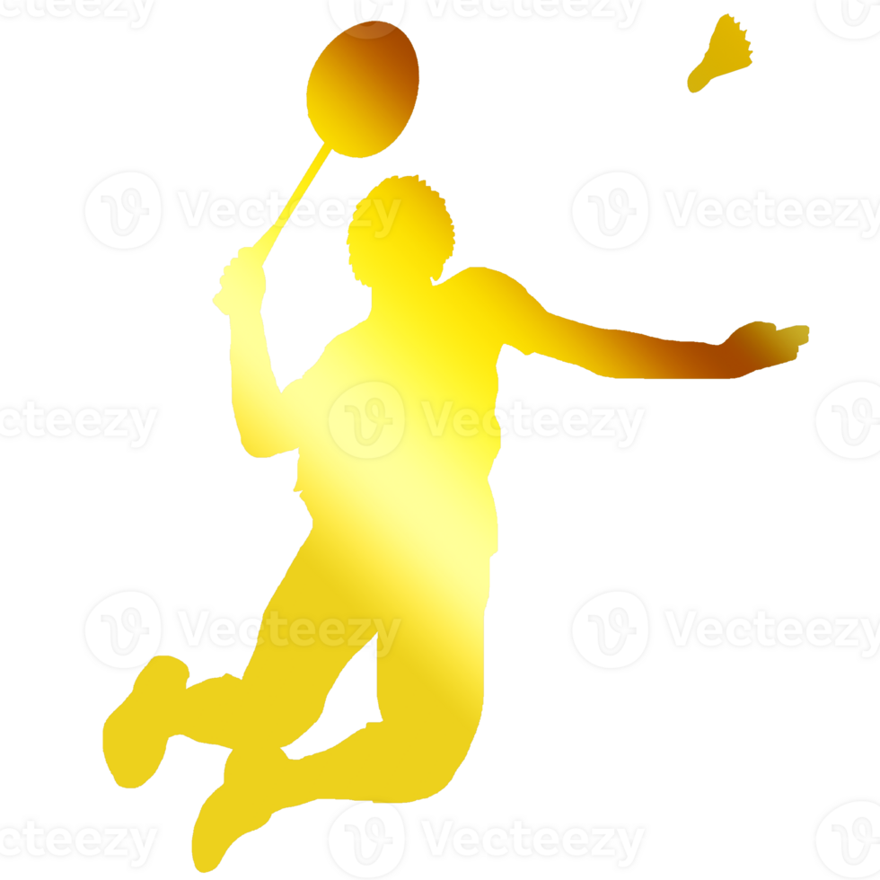 icon player badminton doing smash technique png