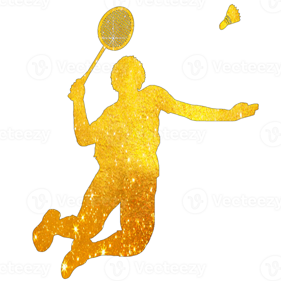 icon player badminton doing smash technique png