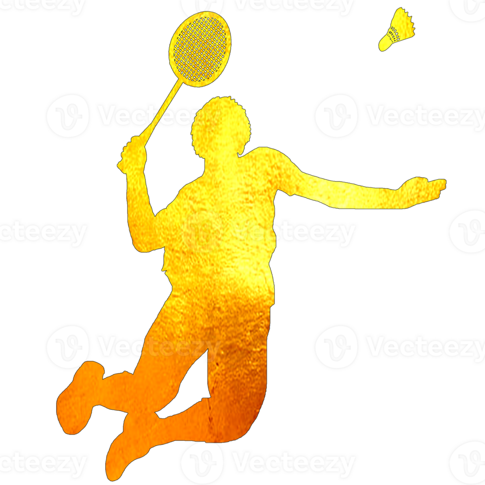 icon player badminton doing smash technique png