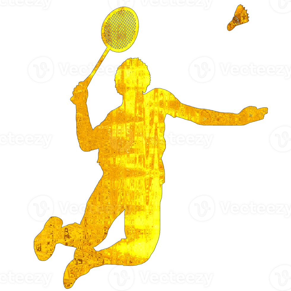icon player badminton doing smash technique png