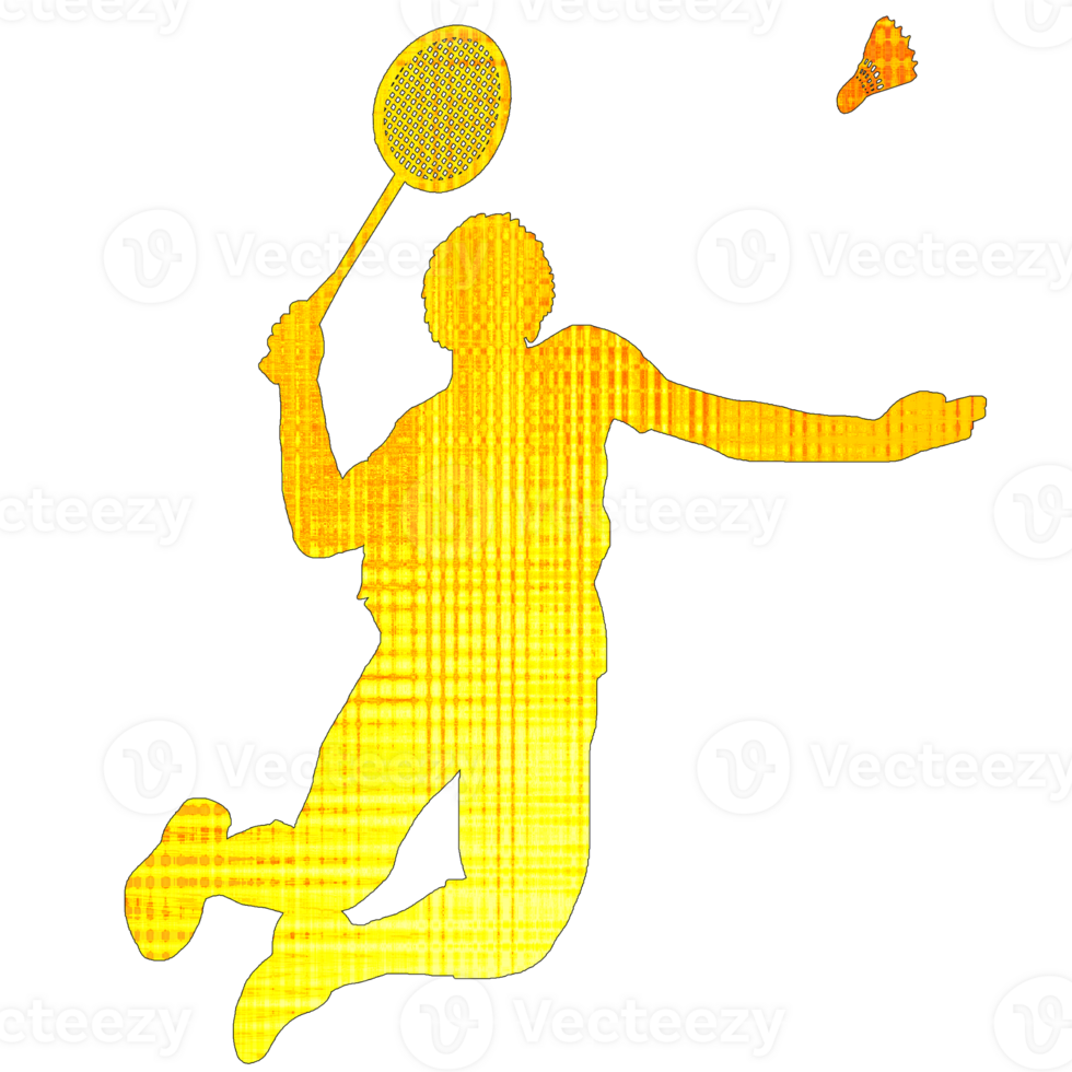 icon player badminton doing smash technique png