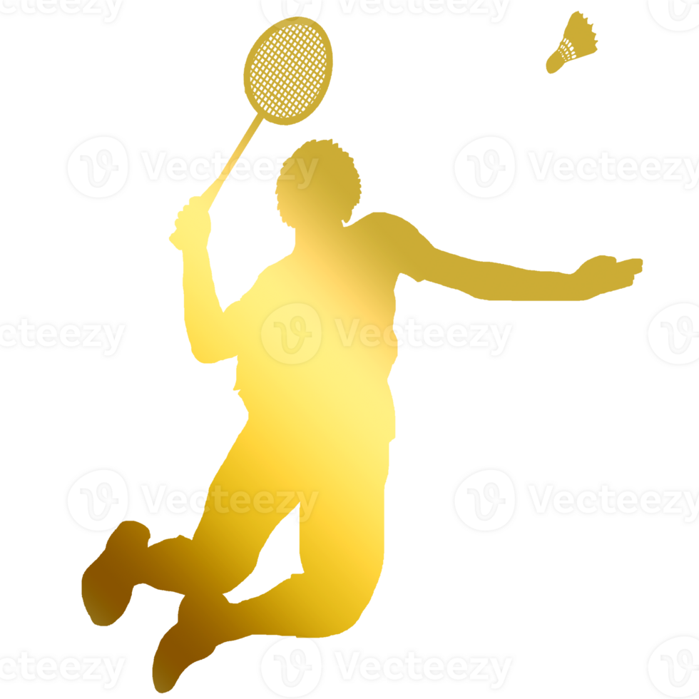icon player badminton doing smash technique png
