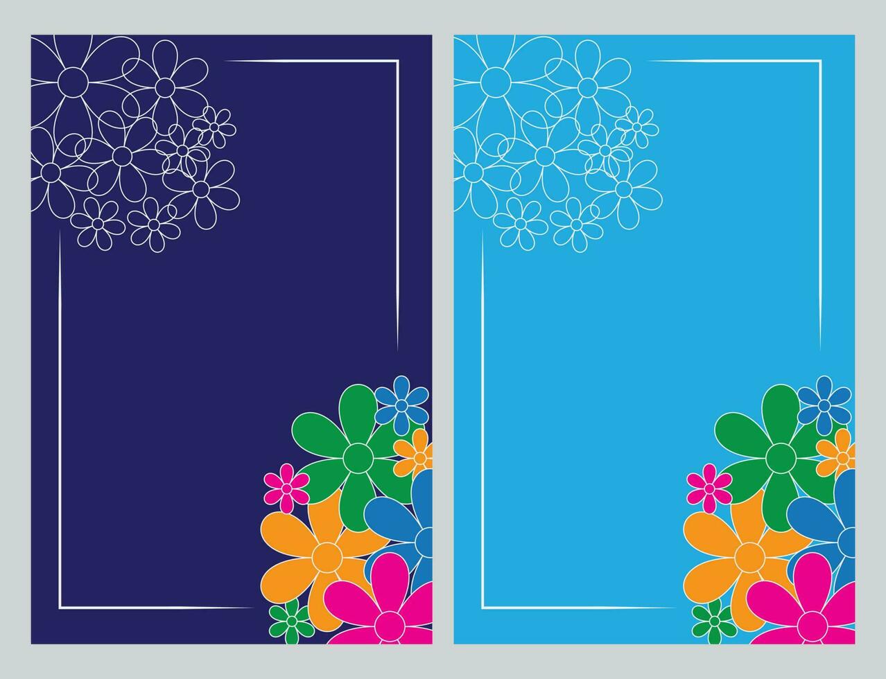 Background with colorful flower vector illustration 23791284 Vector Art