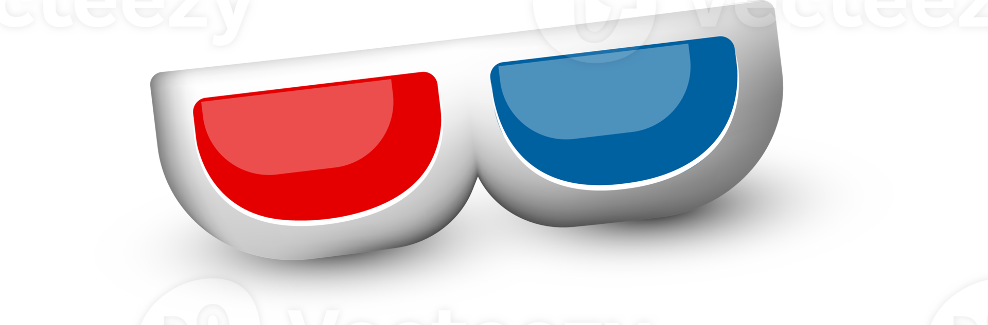 Cute 3d cinema banner element graphic png
