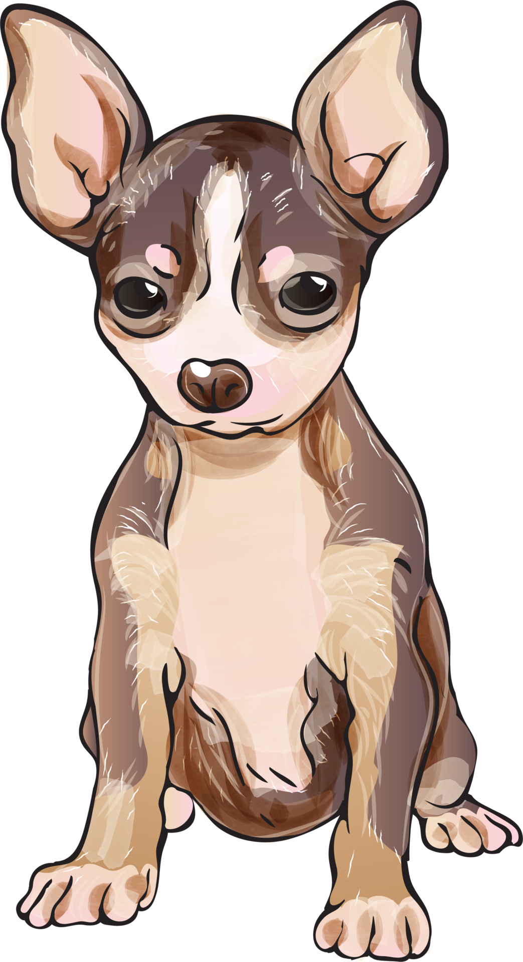 dogs-puppy-portrait-watercolor-realistic-png-illustration-23791313-png
