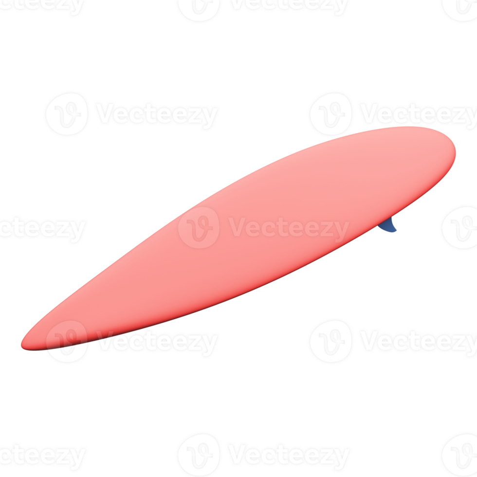 Surfboard 3D Render. png