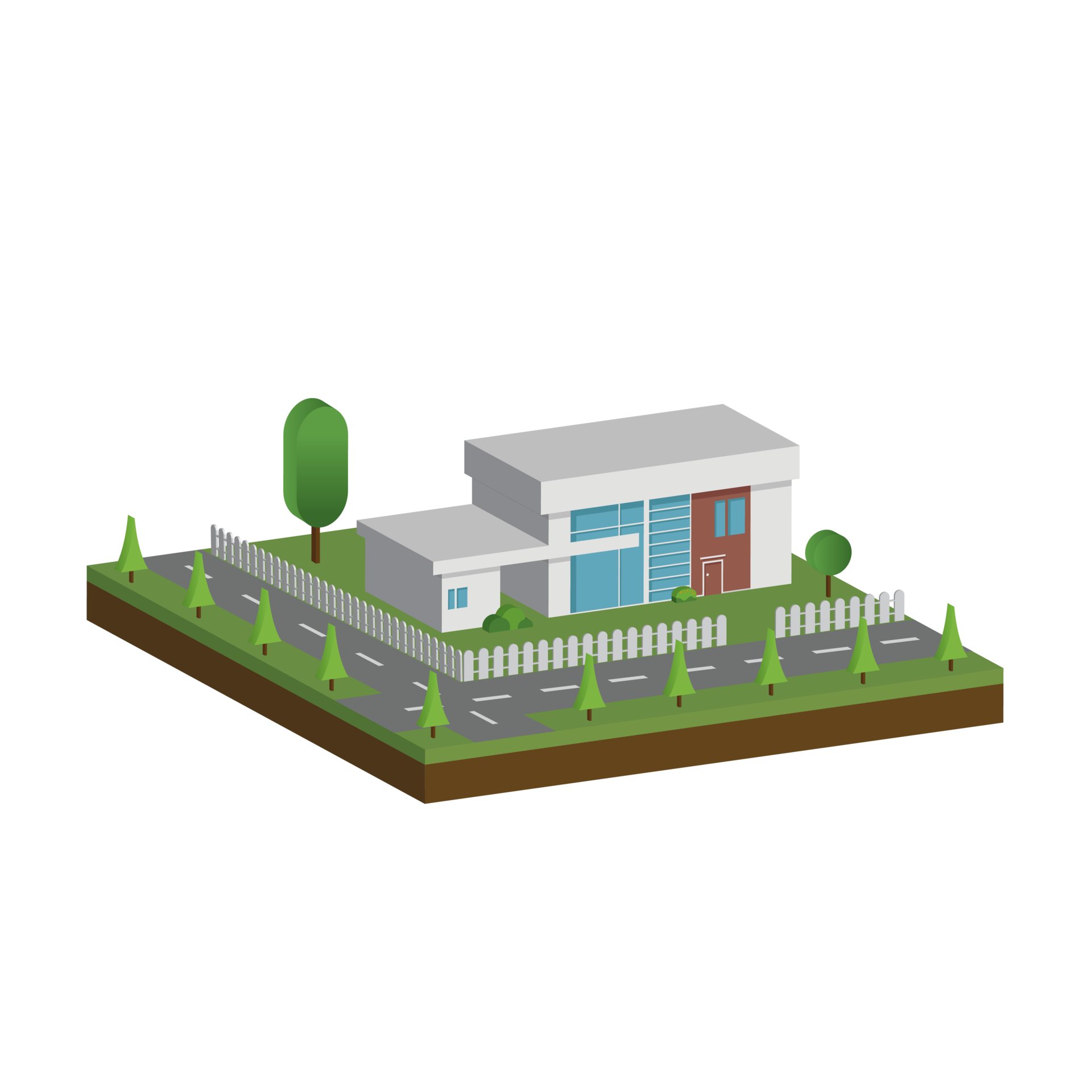 3D Modern House And Home Isometric Modern Building And Architecture 3d-modern-house-and-home-isometric-modern-building-and-architecture