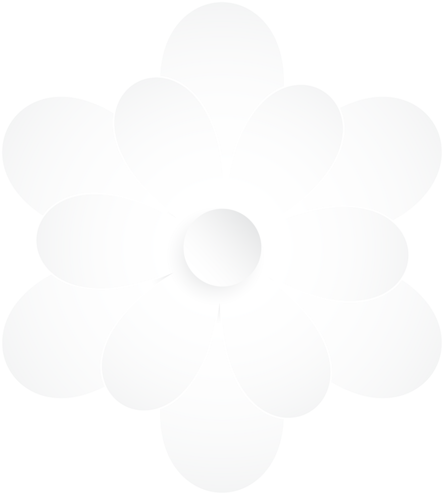 Flower, Element of floral paper cut. Paper cut of flower shape and spring symbol. png