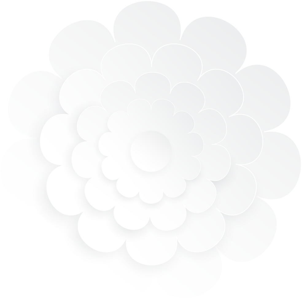 Flower, Element of floral paper cut. Paper cut of flower shape and spring symbol. png