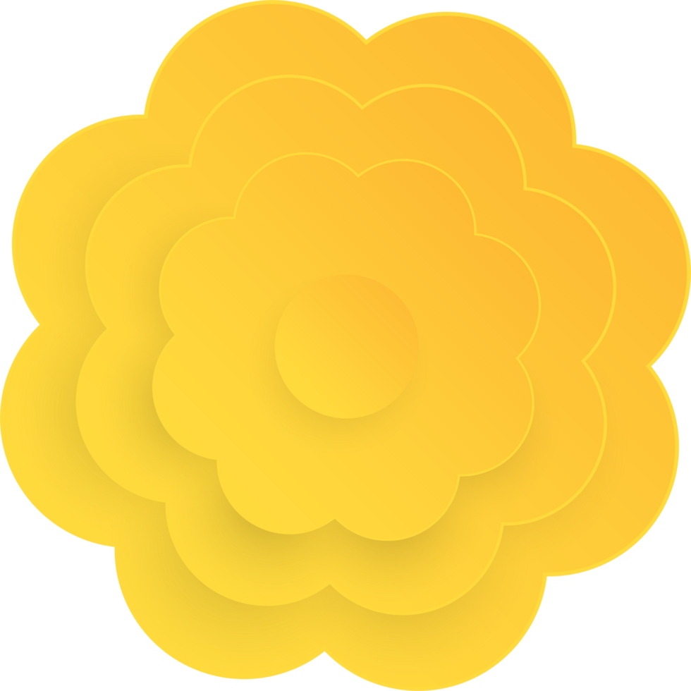 Flower, Element of floral paper cut. Paper cut of flower shape and spring symbol. png